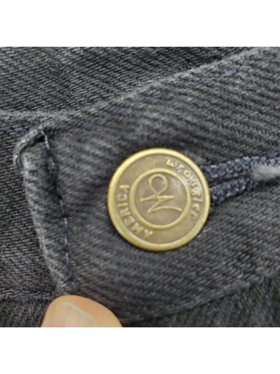 Wrangler Jeans Womens 12 Black High-Waisted Petite 100% Cotton Made In USA - Picture 2 of 10